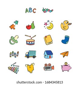 Illustration of Children Cute Objects - Part 2