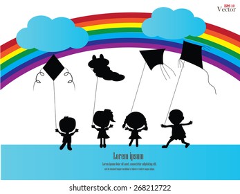 Illustration of Children Playing