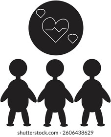 The Illustration of children who hope for a better medical support Services around the world.