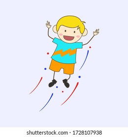 Illustration of Children's Day with Colorful Colors