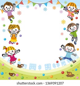 Illustration of children's frame.