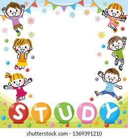 Illustration of children's frame.