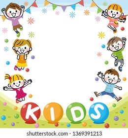 Illustration of children's frame.