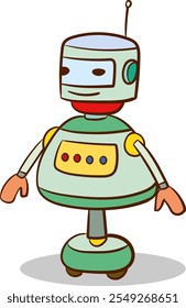 illustration children's toy of a cute robot