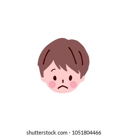 Illustration of a child's expression
