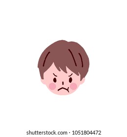 Illustration of a child's expression