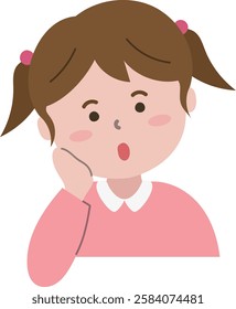 Illustration of a child's expression of curiosity