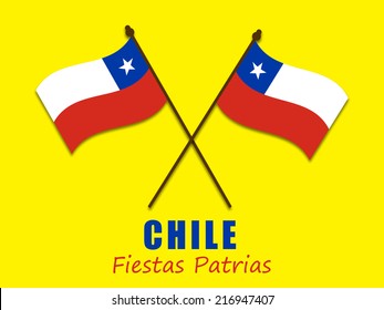 Illustration of Chile Flag