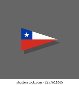 Illustration of Chile flag Template