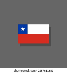 Vorlage für die Flagge Chiles