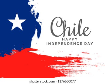 Illustration Of Chile Independence Day Background.