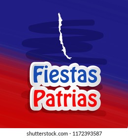 Illustration of of Chile's National Independence Day Fiestas Patrias background 