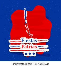 Illustration of of Chile's National Independence Day Fiestas Patrias background 