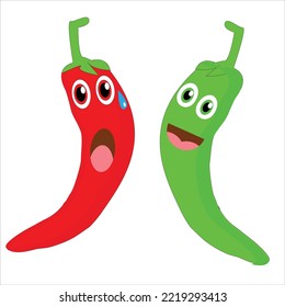 illustration chili with packing expression