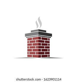 Illustration of chimneys for logo templates