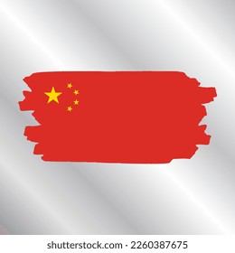 Illustration of China flag Template