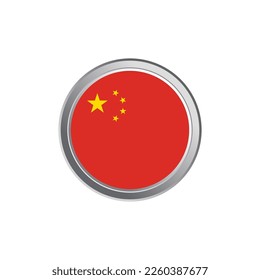 Ilustración de la plantilla de la bandera de China