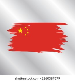 Illustration of China flag Template