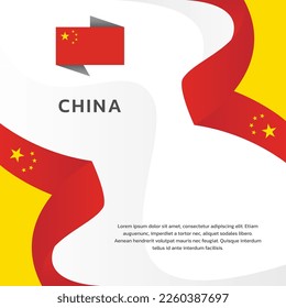 Illustration des China-Flaggenmusters