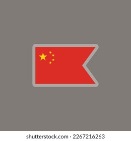 Illustration des China-Flaggenmusters