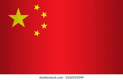 Illustration of China national flag vector element