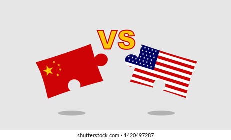 illustration of China's trade competition with America
