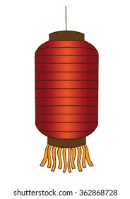 Illustration of China's traditional lantern