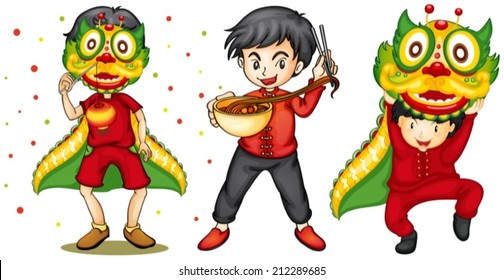 Illustration of chinese new year