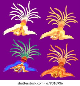 Illustration of the Chinese phoenix