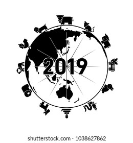 Illustration of Chinese zodiac