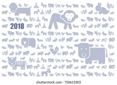 Illustration of Chinese zodiac