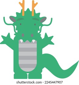 Illustration of the Chinese zodiac dragon character