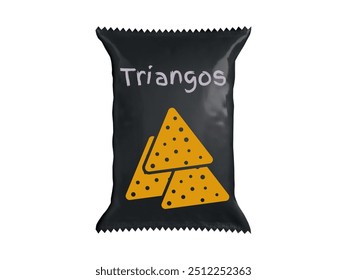 It is an illustration of a chips pack.