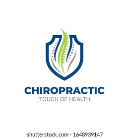 Illustration of chiropractic Logo Design Template