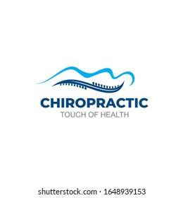 Illustration of chiropractic Logo Design Template