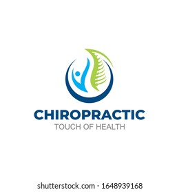 Illustration of chiropractic Logo Design Template