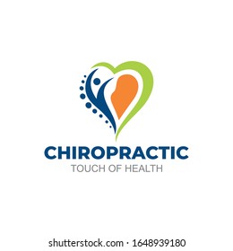 Ilustración de la plantilla de diseño del logotipo quiropráctico