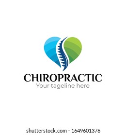 Illustration of chiropractic Logo Design Template
