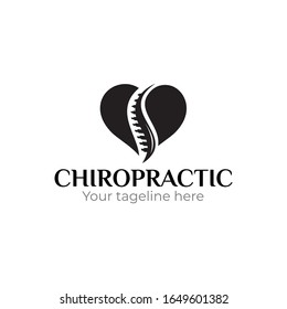 Illustration of chiropractic Logo Design Template