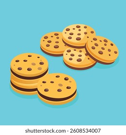 Illustration of Choco Chips Cookies