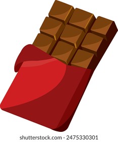 Illustration of Chocolate bar Fast Food