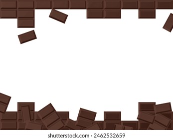Illustration of a chocolate bar frame
