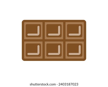 Illustration of chocolate bar icon.