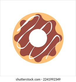 Illustration von schokoladenaromatischen Donuts
