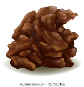 ilustración de un chocolate sobre un fondo blanco