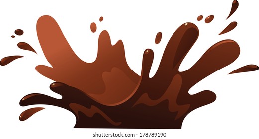 Illustration of Chocolate Splash