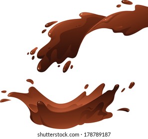 Illustration of Chocolate Splash: Spurt