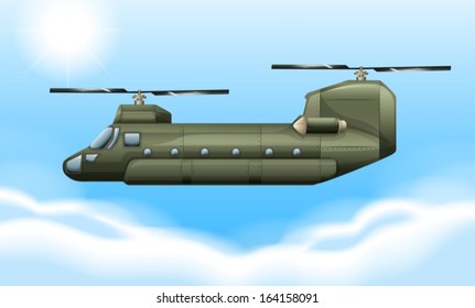  Ilustración de un helicóptero