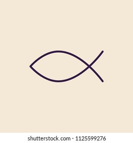 Illustration of the Christian fish symbol