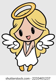 Illustration of christmas angel vector